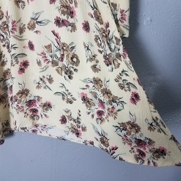 Kori America Ivory Floral Print Tunic Size Small - Picture 7 of 8